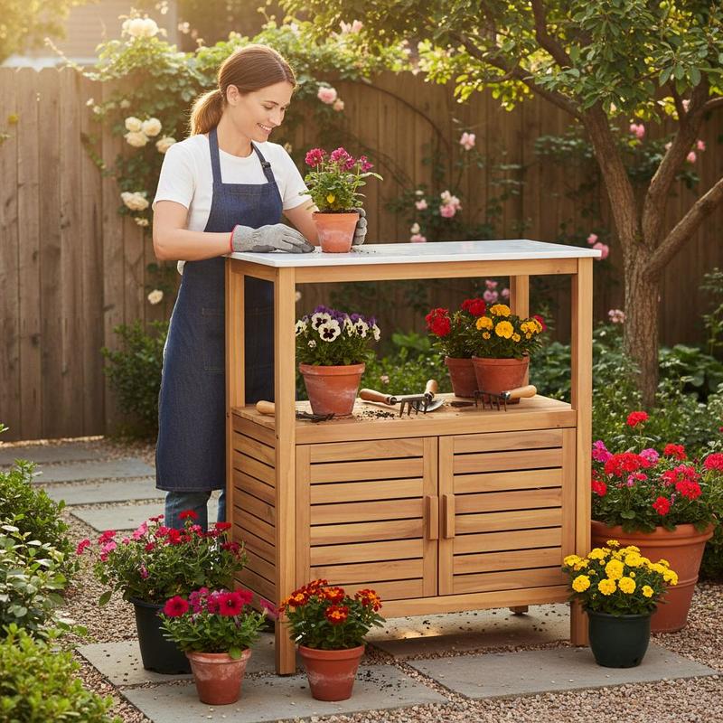 Woodworking Workbench - Banco da Lavoro per Giardinaggio in