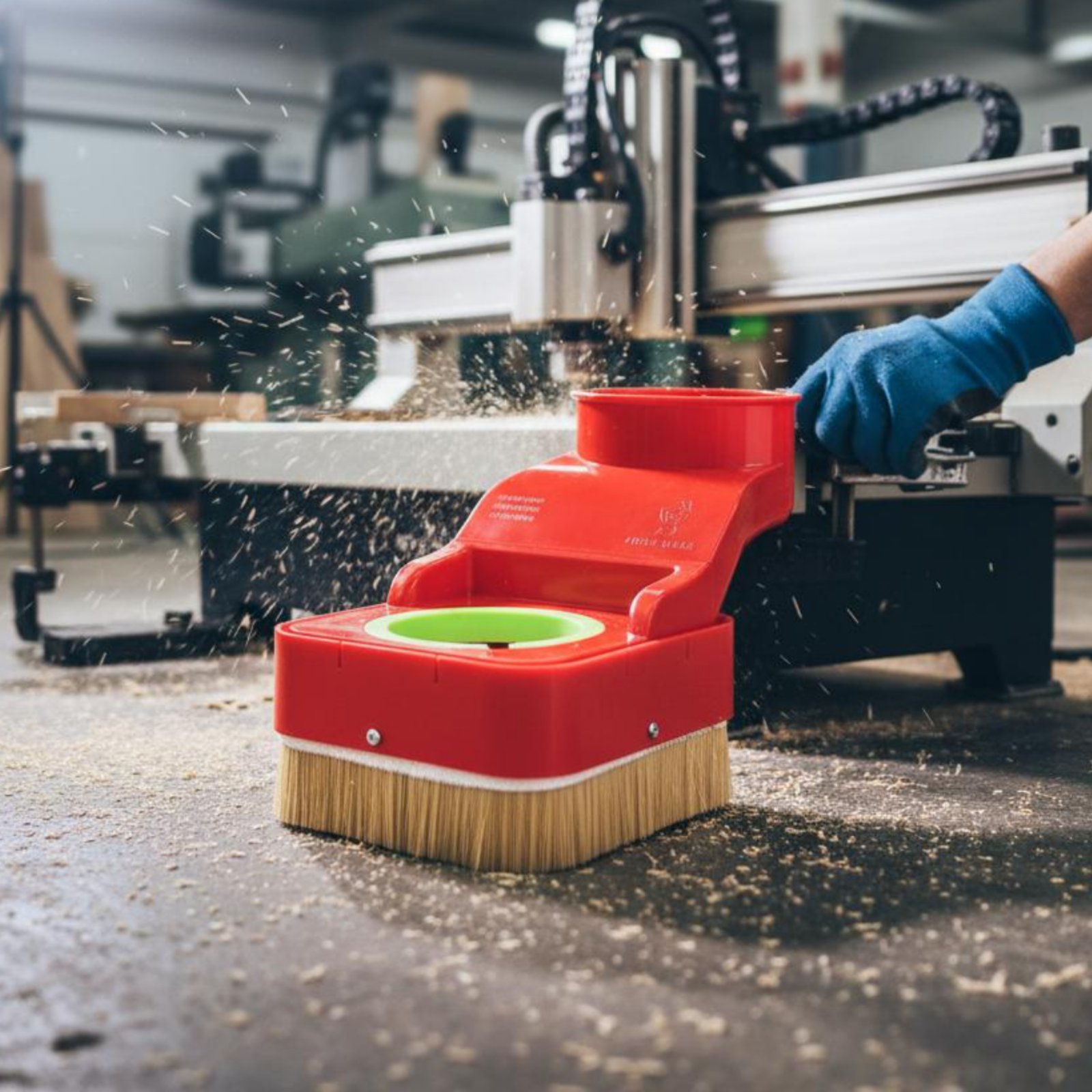 Vacuum Woodworking - Parapolvere per Router CNC, Spazzola per