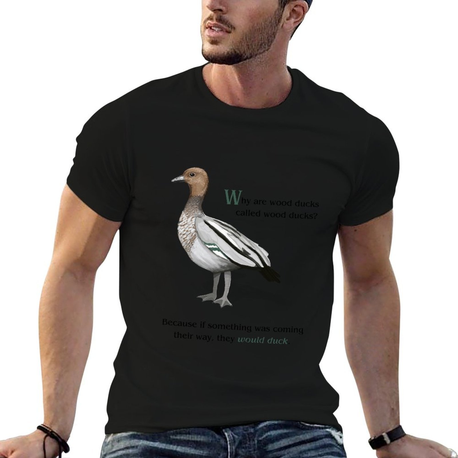 Woodworking Jokes - T-shirt Australian Wood Duck Joke, maglietta