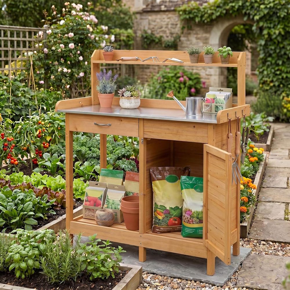 Tavolo da Giardinaggio in Legn - Woodworking Workbench recensione e prezzo