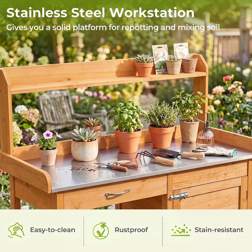 Tavolo da Giardinaggio in Legn - Woodworking Workbench recensione e prezzo