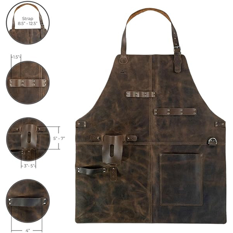 Grembiule retrò in pelle PU, c - Woodworking Artisans recensione e prezzo